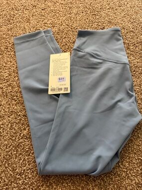 Lululemon wunder under smooth cover High-Waist Active Leggings - Light Blue